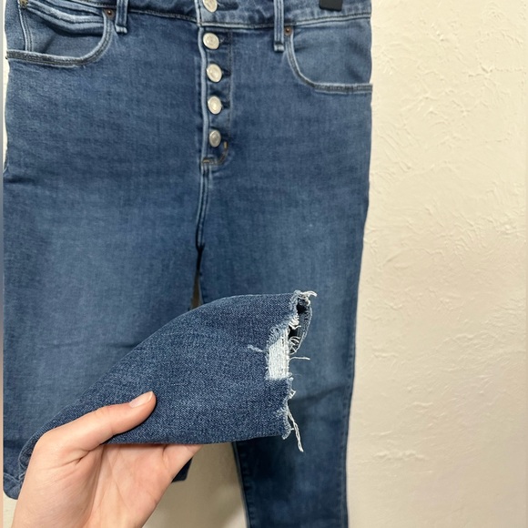 Abercrombie & Fitch High Rise Super Skinny Ankle Jeans Button Fly Size 28 - Picture 2 of 6